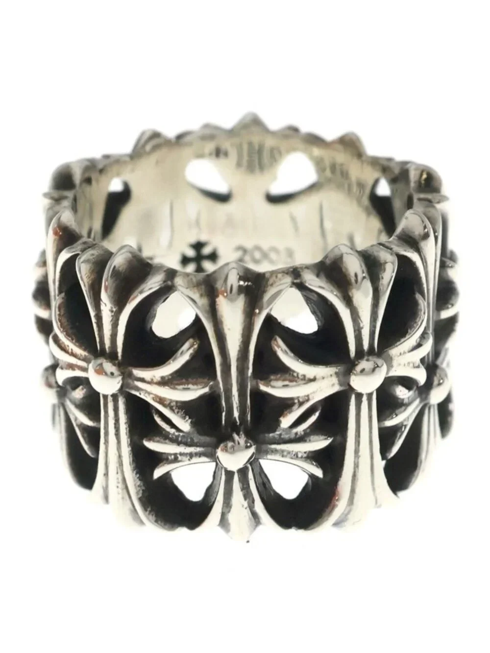 Chrome Hearts Cemetery Cross Silver Ring